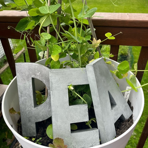 P Anthropologie Metal Zinc Industrial Letter “P” 8" x4.5"x1" mid-century - Picture 9 of 9